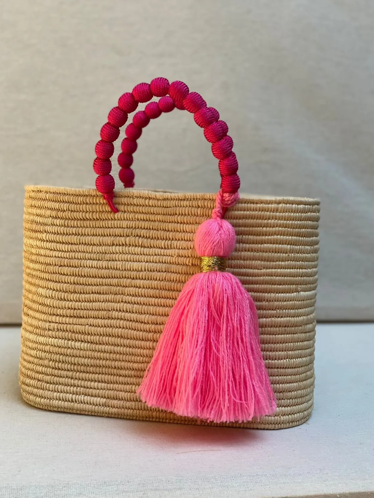 Personalised Raffia Palm Basket