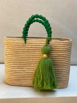Personalised Raffia Palm Basket