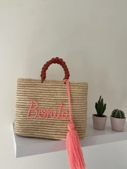 Personalised Raffia Palm Basket