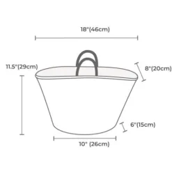Personalised wool handle basket