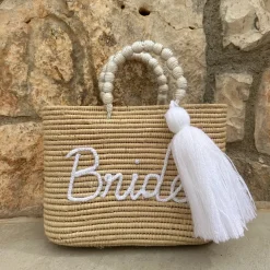 Raffia Palm Bride Basket
