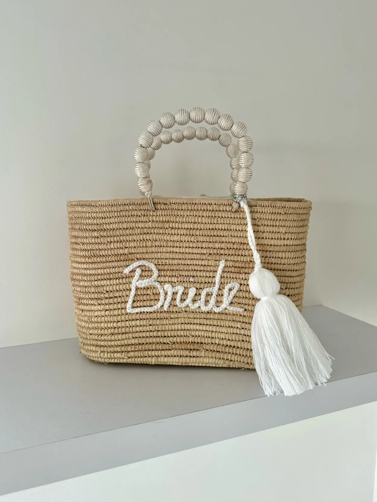 Raffia Palm Bride Basket