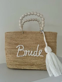 Raffia Palm Bride Basket