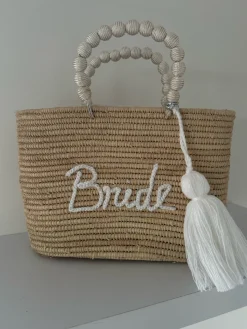 Raffia Palm Bride Basket