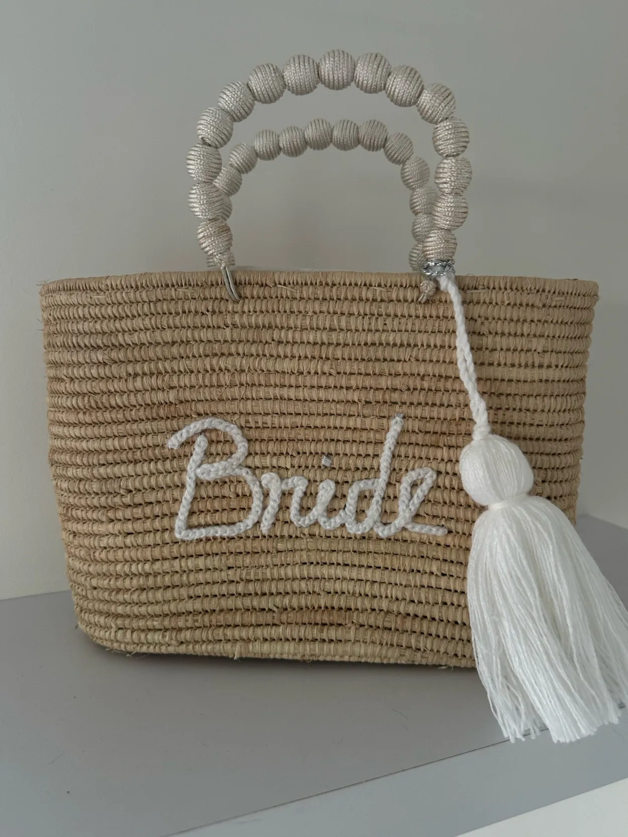 Raffia Palm Bride Basket