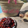 Rosé all day bright pink basket