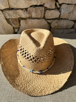 The Adult Cowboy Hat - Lucky Evil Eye Bead Band