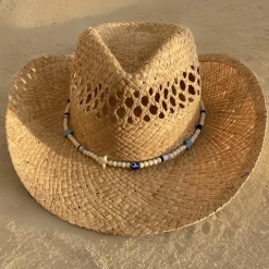 The Adult Cowboy Hat - Lucky Evil Eye Bead Band