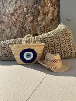 The Adult Cowboy Hat - Lucky Evil Eye Bead Band