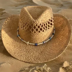 The Adult Cowboy Hat - Lucky Evil Eye Bead Band