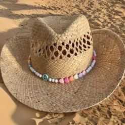The Adult Cowboy Hat - Peace & Love Bead Band
