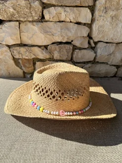 The Adult Cowboy Hat - Peace & Love Bead Band