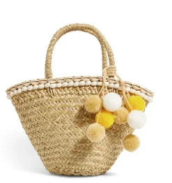 The Baby Bali Lemon Pom Pom Basket