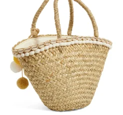 The Baby Bali Lemon Pom Pom Basket