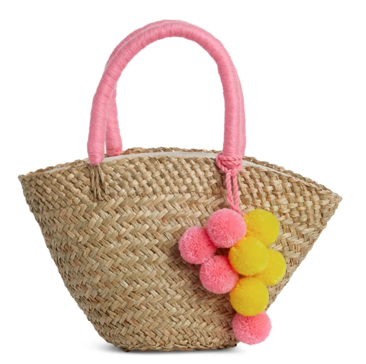 The Baby Bali Pink Pom Pom Basket