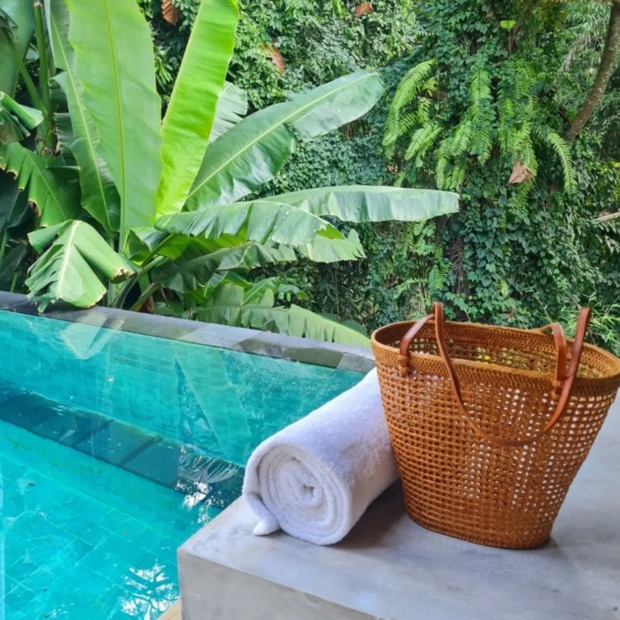 The Bali Rattan Bucket Basket