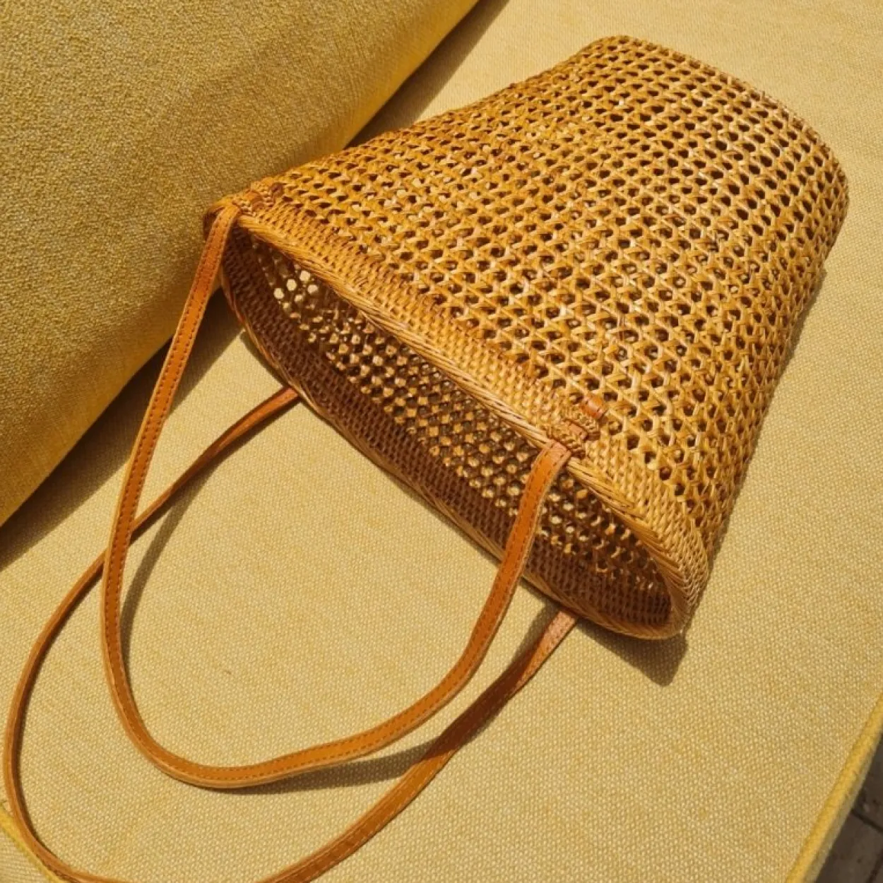 The Bali Rattan Bucket Basket