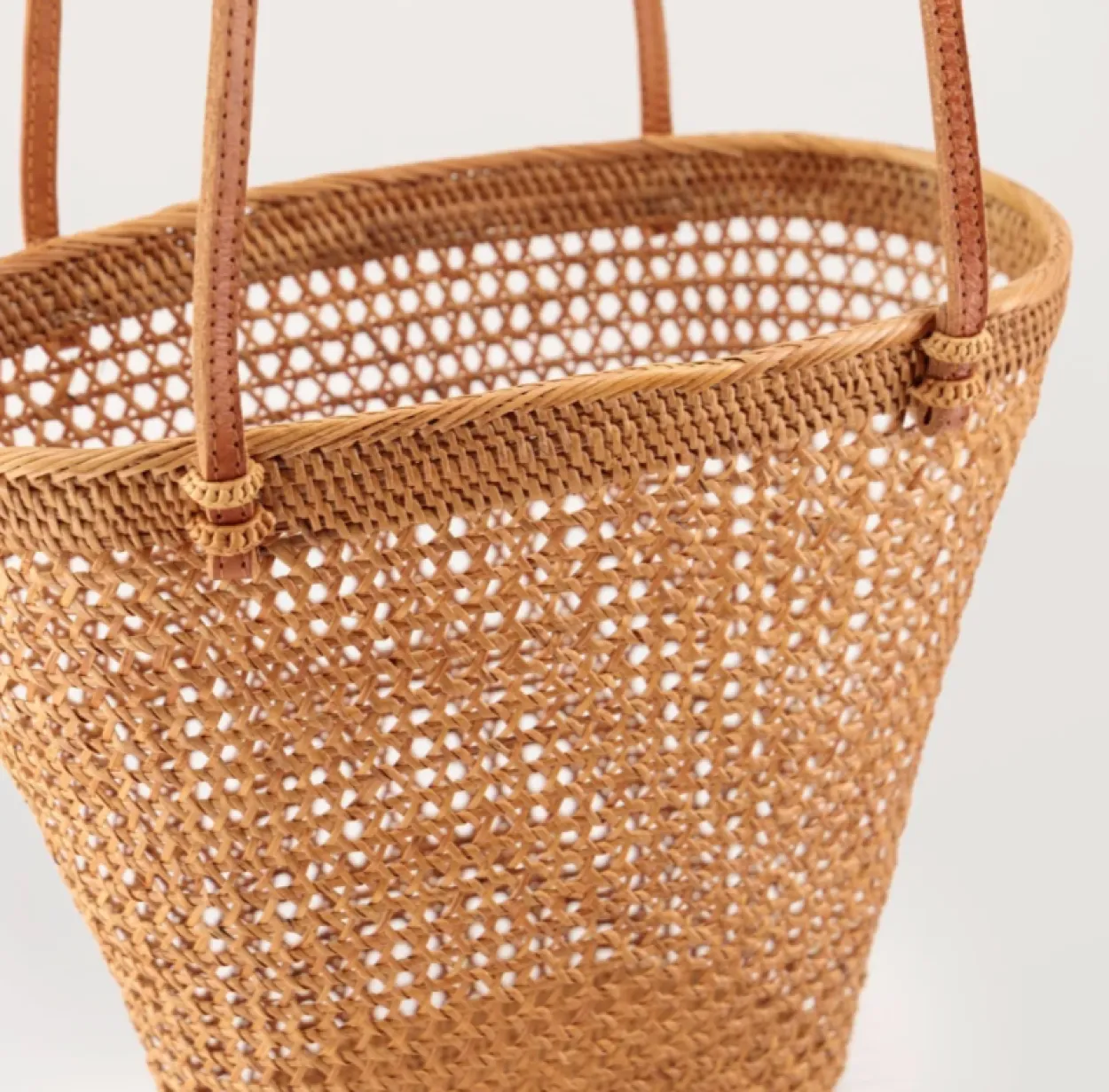 The Bali Rattan Bucket Basket