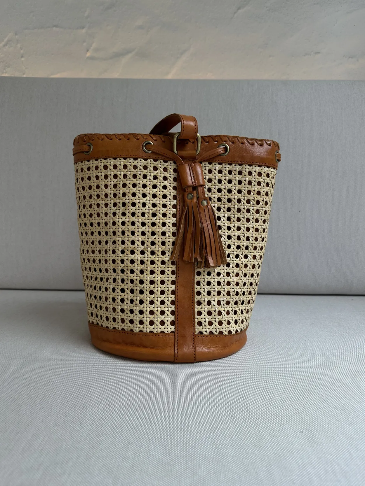 The Bali Rattan Duffle Bag