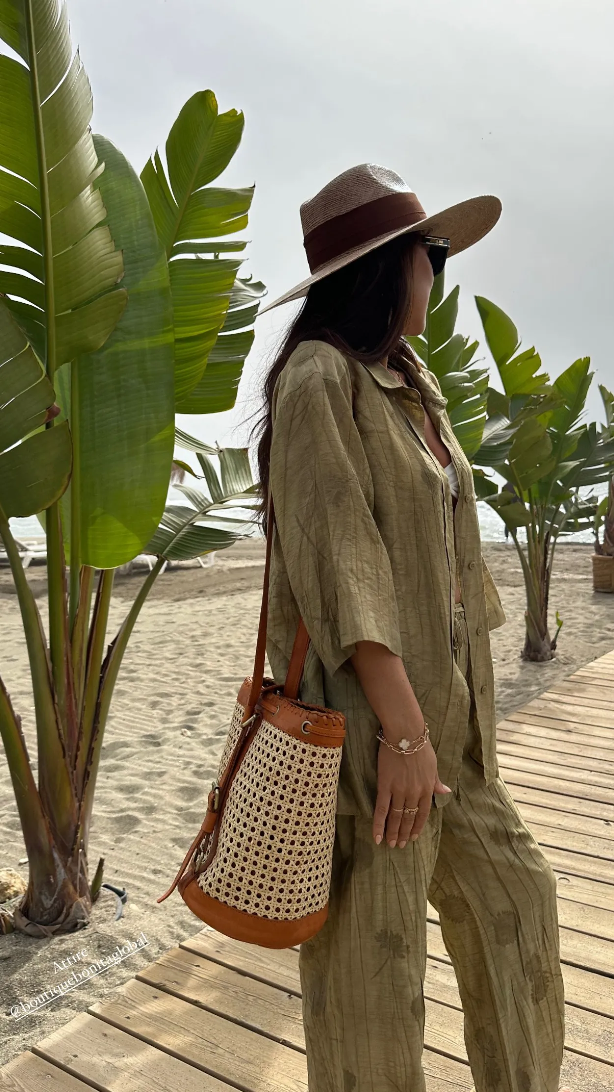 The Bali Rattan Duffle Bag