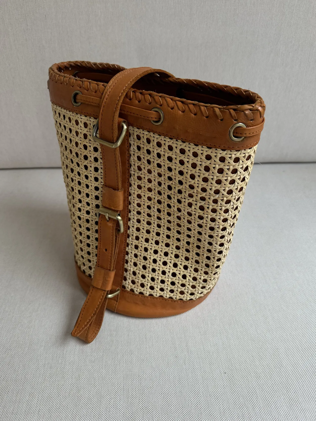 The Bali Rattan Duffle Bag
