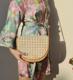 The Bali Rattan Shoulder Bag