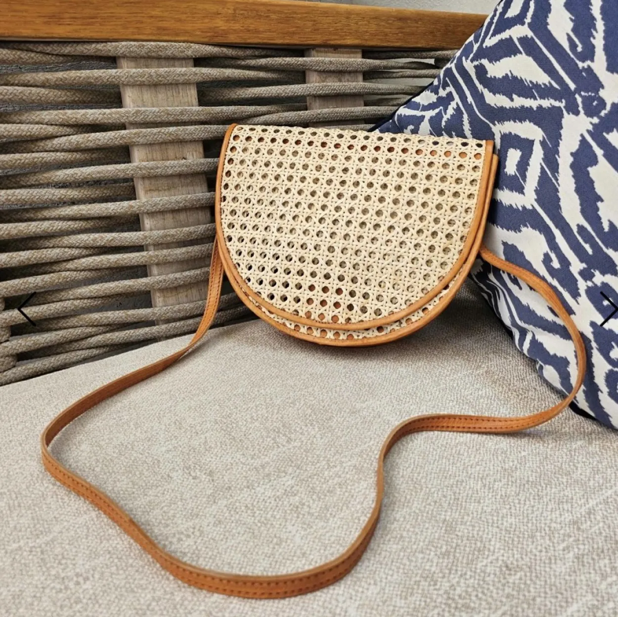 The Bali Rattan Shoulder Bag