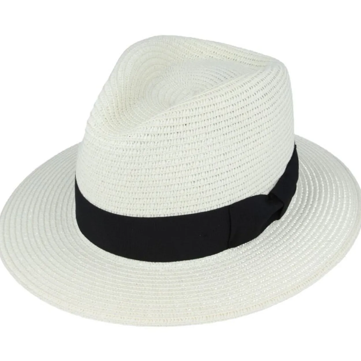 The Classic Fedora - Cream with Black Band