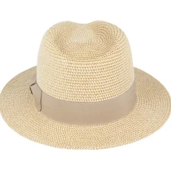 The Classic Fedora - Natural with Camel Band