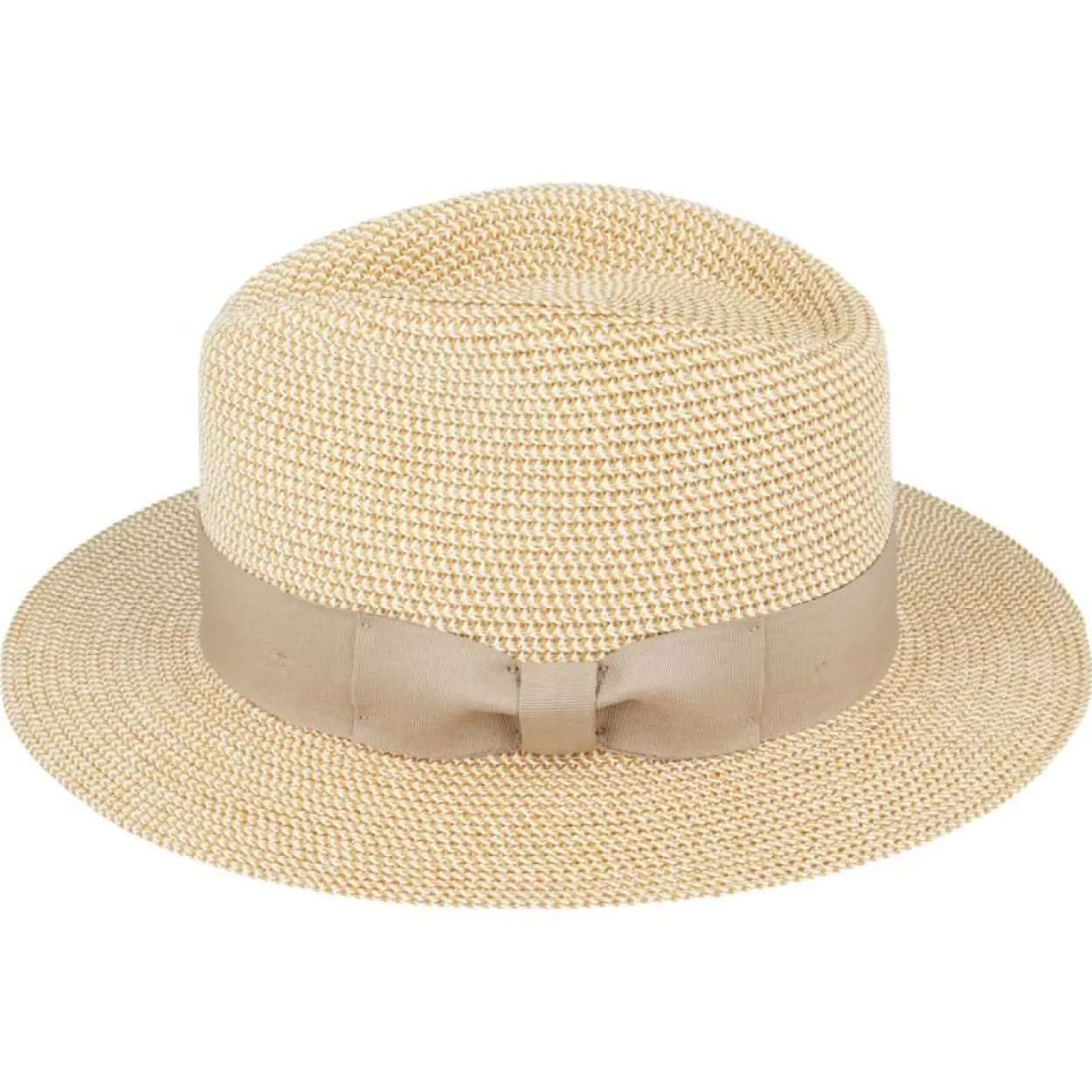 The Classic Fedora - Natural with Camel Band