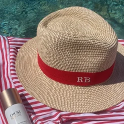 The Classic Fedora - Natural with Red Band