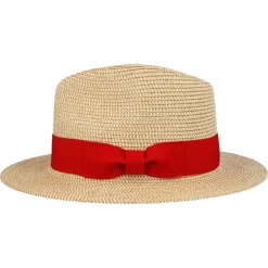 The Classic Fedora - Natural with Red Band