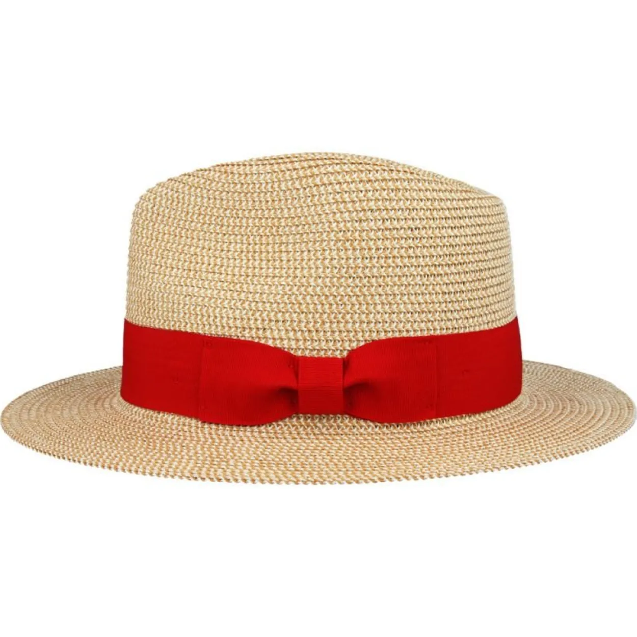 The Classic Fedora - Natural with Red Band