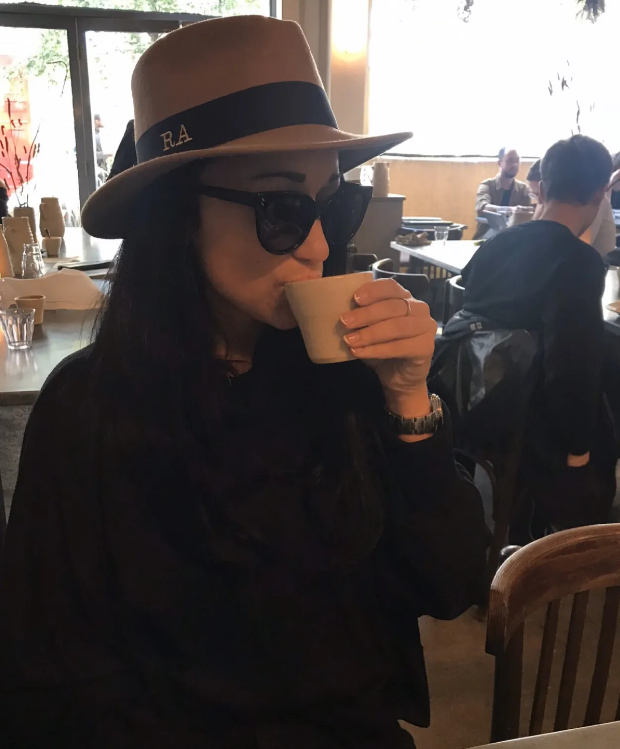 The Classic Wool fedora - Camel with black