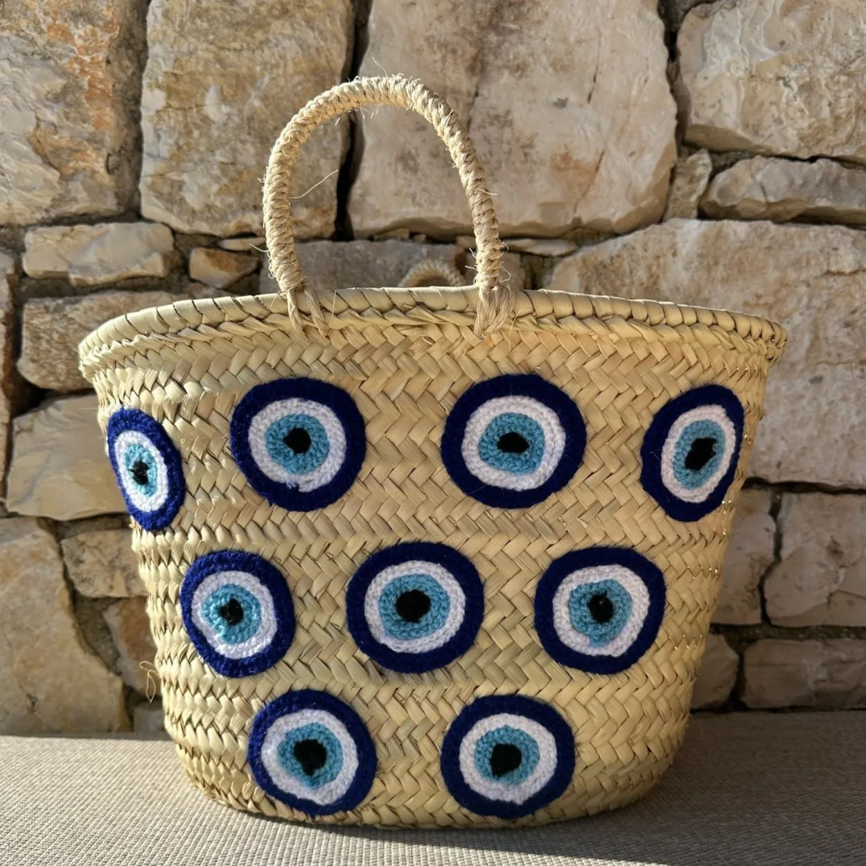 The Evil Eye Basket Large (Multiple Eyes)