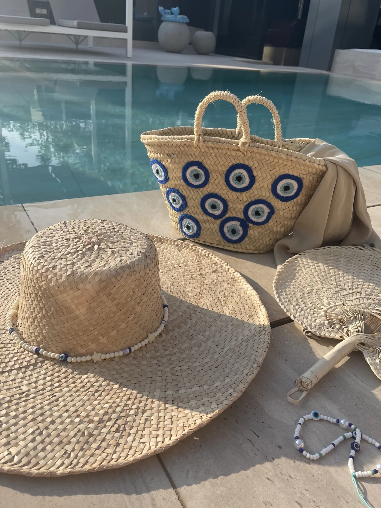 The Evil Eye Basket Large (Multiple Eyes)