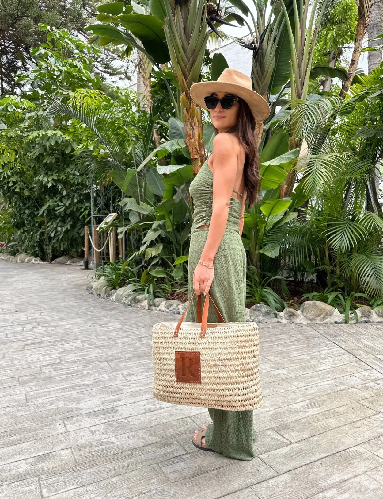 The Leather Letter Shopper