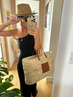 The Leather Letter Shopper