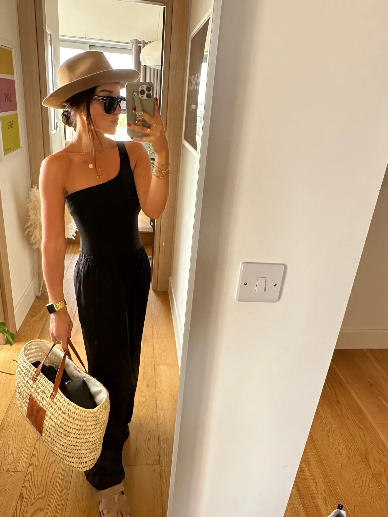 The Leather Letter Shopper