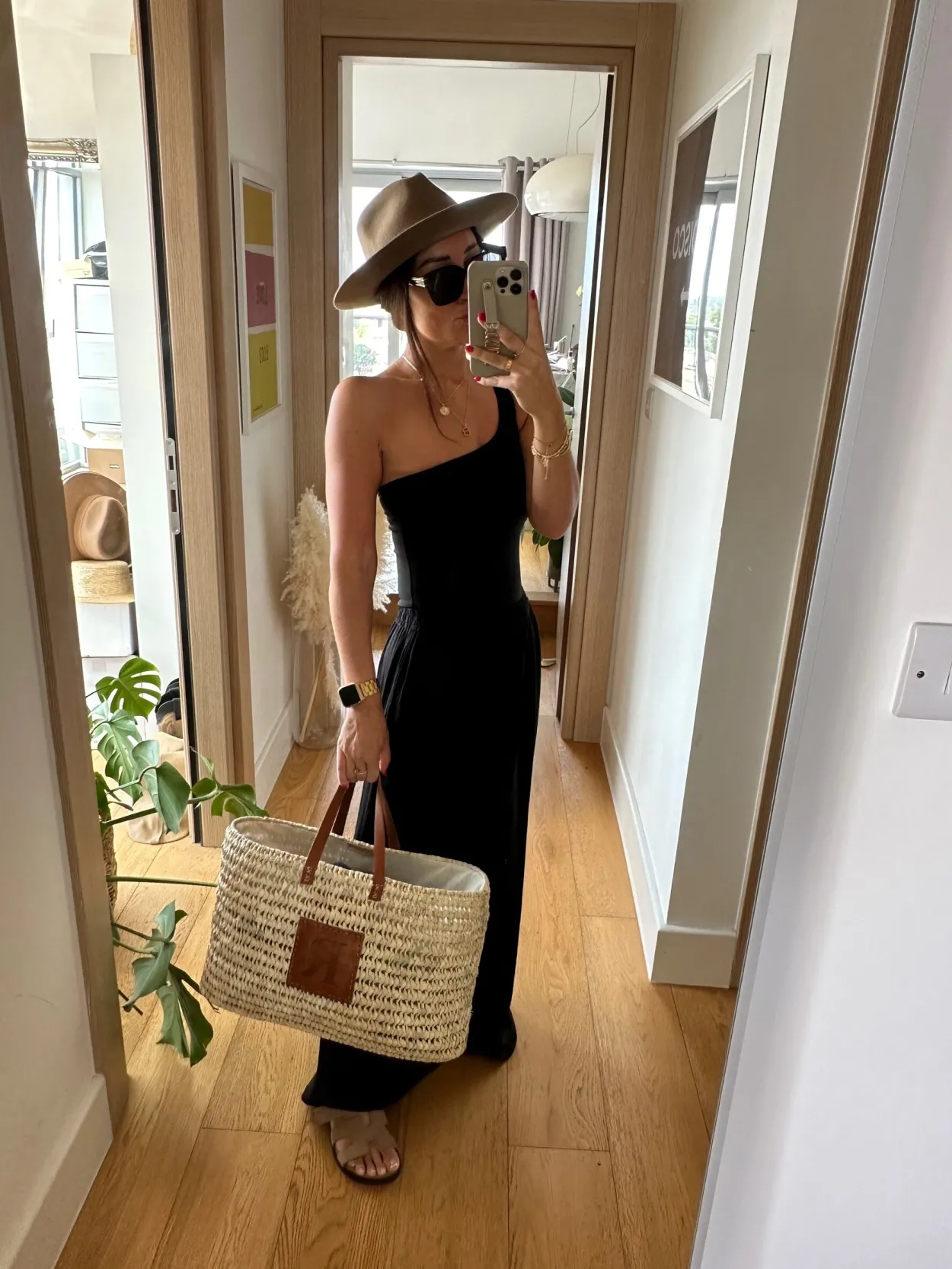 The Leather Letter Shopper