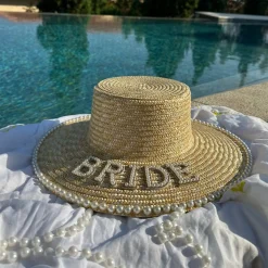 The Luxury Pearl Bride Boater