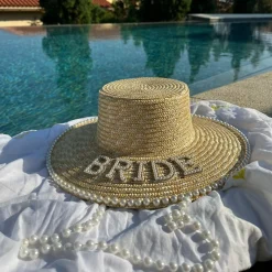 The Luxury Pearl Bride Boater