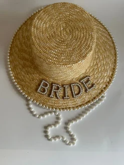 The Luxury Pearl Bride Boater