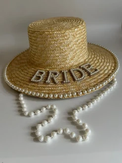 The Luxury Pearl Bride Boater