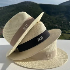 The Men's Classic Fedora - Cream with Taupe Band