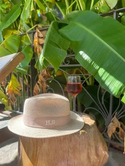 The Men's Classic Fedora - Cream with Taupe Band