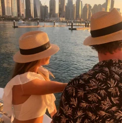 The Men's Classic Summer Fedora - Natural with black band