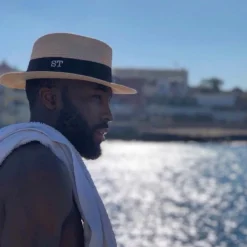 The Men's Classic Summer Fedora - Natural with black band