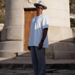 The Men's Stiff Brim Wool Fedora - Powder Grey