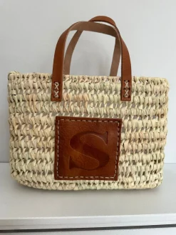 The Mini Leather Letter Shopper